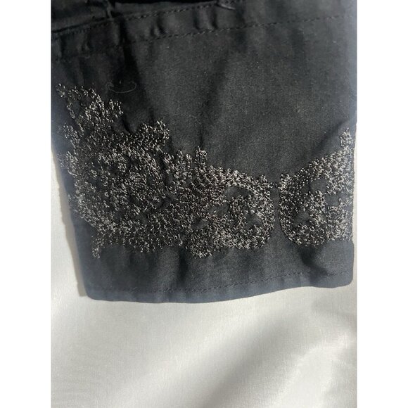 English Laundry Mens Black Shirt L Button Up Embroidered Christopher Wicks M23 - Picture 2 of 14